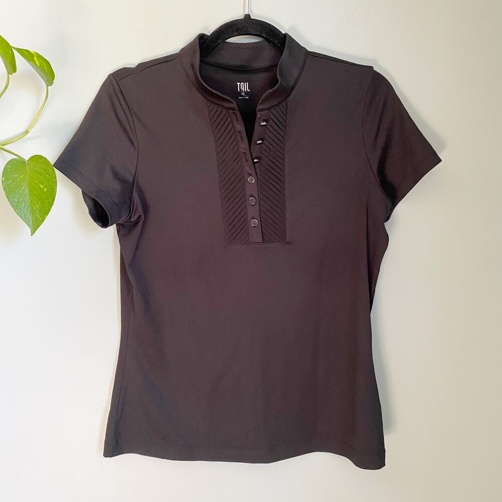 TAIL Golf UPF Button Collar Short Sleeve Shirt